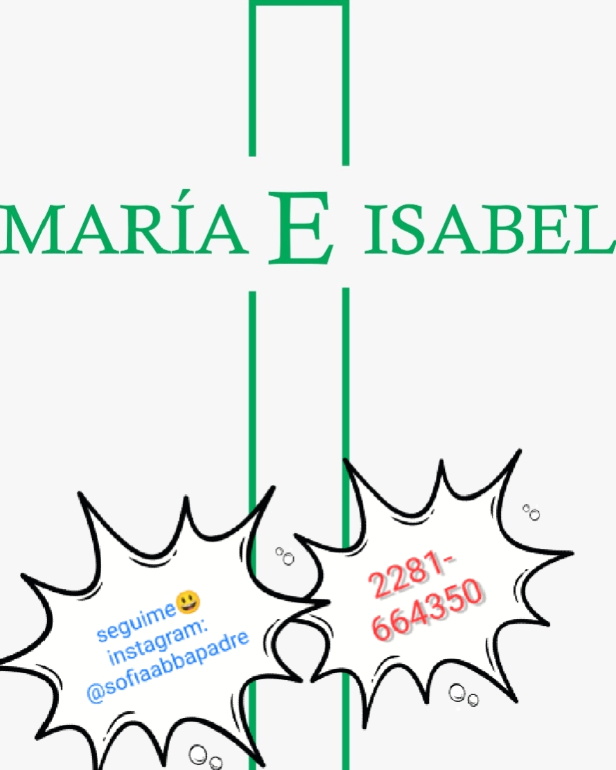 aca se ve una cruz donde la madera que va horizontal esta reemplazada por las palabras Maria e Isabel